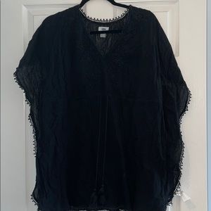 Black beach cover up